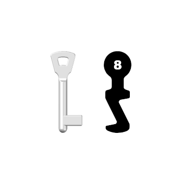 Buntbartschlüssel E8