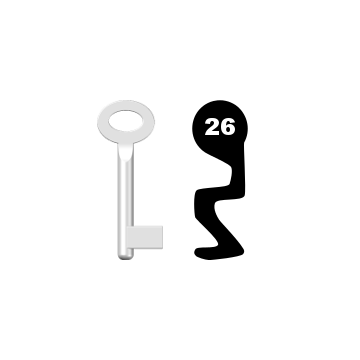 Buntbartschlüssel Standard Nr. 26