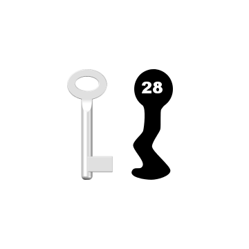 Buntbartschlüssel Standard Nr. 28