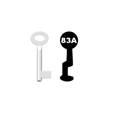 Buntbartschlüssel Standard Nr. 83a (Abbildung von der Ringseite aus gesehen)