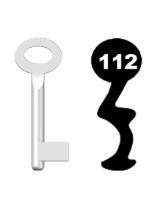 Buntbartschlüssel Standard Nr. 112 (Abbildung von der Ringseite aus gesehen)