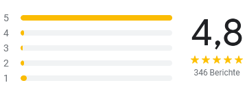 4,8 von 5 Sternen bei 346 Bewertungen